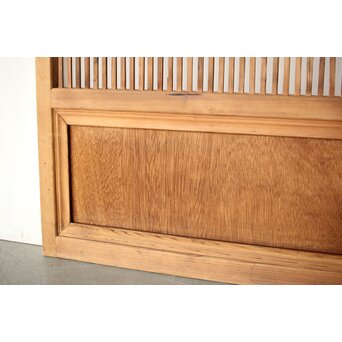 クリアガラス 白木格子戸　L1093 