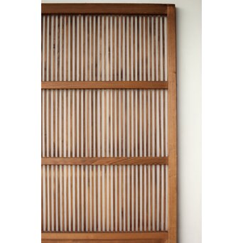 クリアガラス 白木格子戸　L1093 