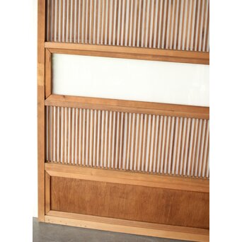 クリアガラス 白木格子戸　L1093 