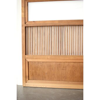 クリアガラス 白木格子戸　L1093 