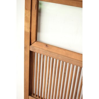 クリアガラス 白木格子戸　L1093 