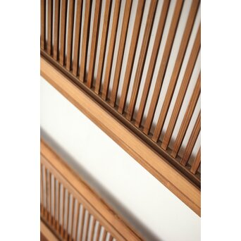 クリアガラス 白木格子戸　L1093 