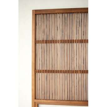 クリアガラス 白木格子戸　L1093 