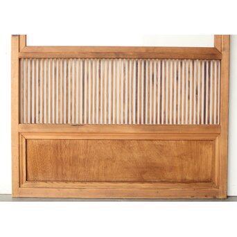 クリアガラス 白木格子戸　L1093 