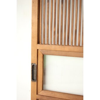 クリアガラス 白木格子戸　L1093 