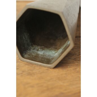 高岡銅器 八島望舟 朧銀六方花入/花瓶　M357 