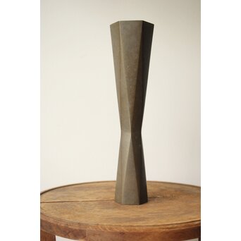 高岡銅器 八島望舟 朧銀六方花入/花瓶　M357 