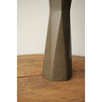 高岡銅器 八島望舟 朧銀六方花入/花瓶　M357 