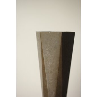 高岡銅器 八島望舟 朧銀六方花入/花瓶　M357 