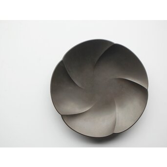 北村鐘 朧銀輪花盆　M358