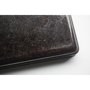 蕪大根蒔絵 角盆　Q330 