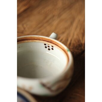 初期作 初代 真葛香山 煎茶急須　P350 