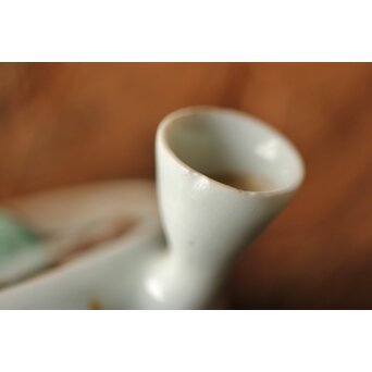 初期作 初代 真葛香山 煎茶急須　P350 