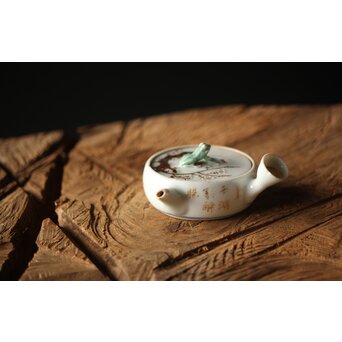 初期作 初代 真葛香山 煎茶急須　P350