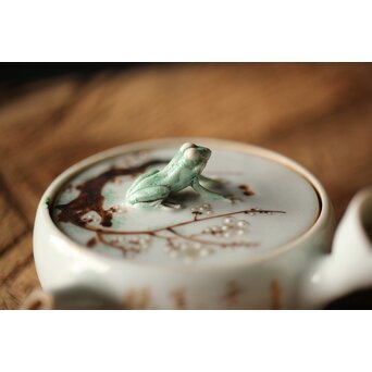 初期作 初代 真葛香山 煎茶急須　P350 