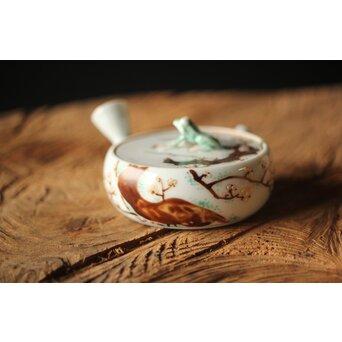 初期作 初代 真葛香山 煎茶急須　P350 