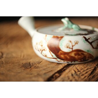 初期作 初代 真葛香山 煎茶急須　P350 