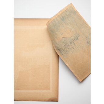 川瀬巴水【京都清水寺】昭和8年 版権 渡邊庄三郎印 木版画 共額装　Z413 