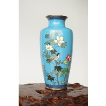 明治七宝 小花瓶 一輪挿し　Y043 