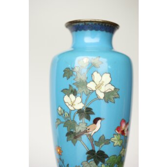 明治七宝 小花瓶 一輪挿し　Y043 