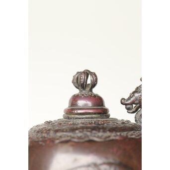 三浦研斎 斑柴銅 佐渡銅器 水注/水滴　M359 