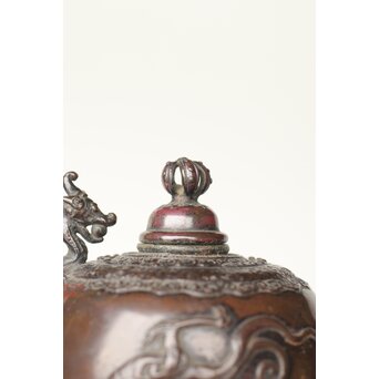 三浦研斎 斑柴銅 佐渡銅器 水注/水滴　M359 