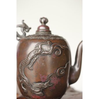 三浦研斎 斑柴銅 佐渡銅器 水注/水滴　M359 