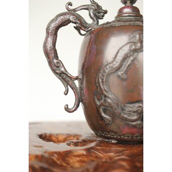 三浦研斎 斑柴銅 佐渡銅器 水注/水滴　M359 