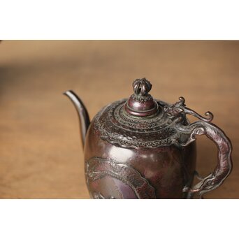 三浦研斎 斑柴銅 佐渡銅器 水注/水滴　M359 