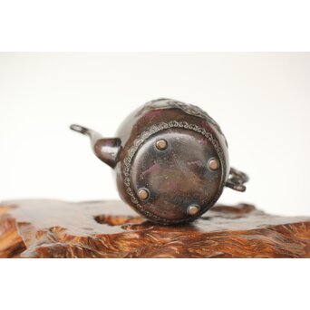 三浦研斎 斑柴銅 佐渡銅器 水注/水滴　M359 