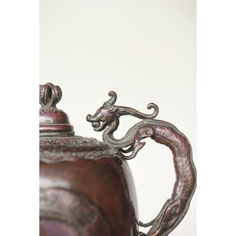 三浦研斎 斑柴銅 佐渡銅器 水注/水滴　M359 