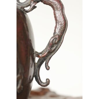 三浦研斎 斑柴銅 佐渡銅器 水注/水滴　M359 