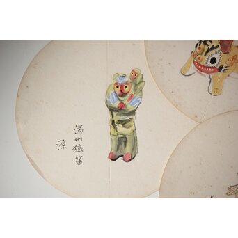 足立源一郎 野外スケッチ道具 パステル画など作品　Z415 