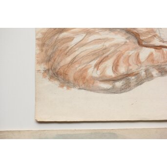 足立源一郎 野外スケッチ道具 パステル画など作品　Z415 