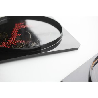 秋草紋 吸物膳 5枚1組　Q332 