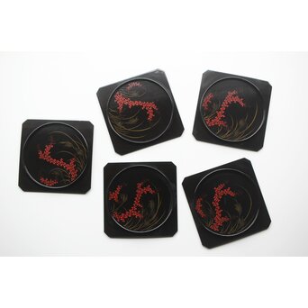 秋草紋 吸物膳 5枚1組　Q332