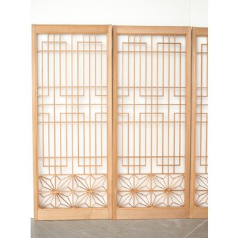 白木麻組子書院 4枚1組　R0300 