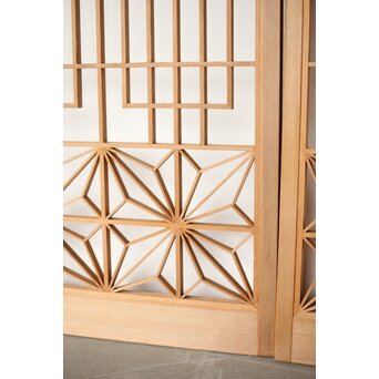 白木麻組子書院 4枚1組　R0300 