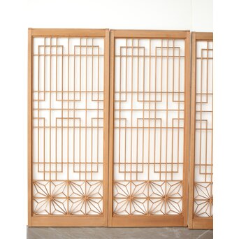 白木麻組子書院 4枚1組　R0300 