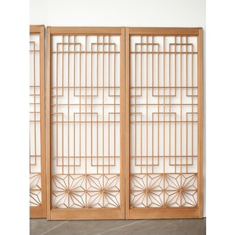 白木麻組子書院 4枚1組　R0300 