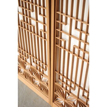 白木麻組子書院 4枚1組　R0300 