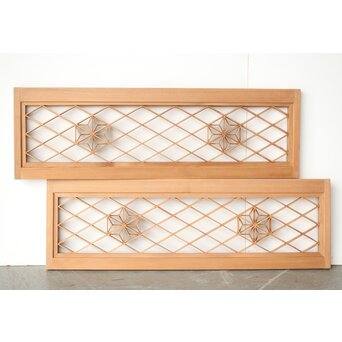 両面仕様 小型組子欄間 2枚1組　R0303 B面　両面仕様ですね