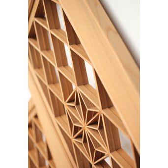 両面仕様 小型組子欄間 2枚1組　R0303 