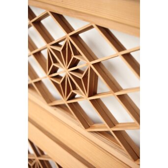 両面仕様 小型組子欄間 2枚1組　R0303 