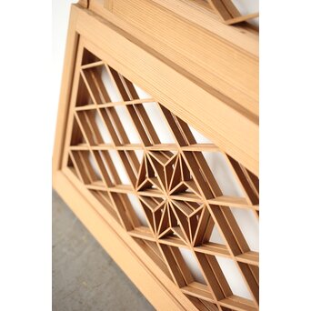 両面仕様 小型組子欄間 2枚1組　R0303 