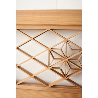 両面仕様 小型組子欄間 2枚1組　R0303 