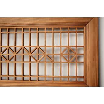 組子欄間 2枚1組　R0305 おしいです　ここが抜けています