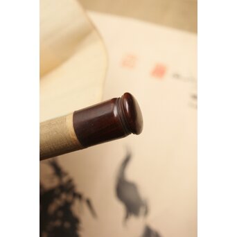 青柳琴僊 虎図 紙本水墨掛軸　Z416 