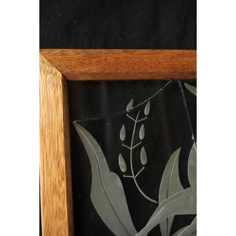 エッチングガラス欄間 鹿図　R0306 