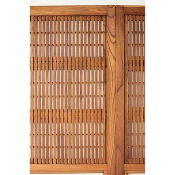 総欅 格子戸 2枚1組　L1094Y 